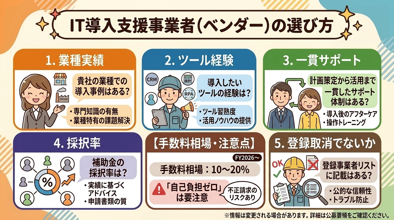 ベンダー選びのポイント